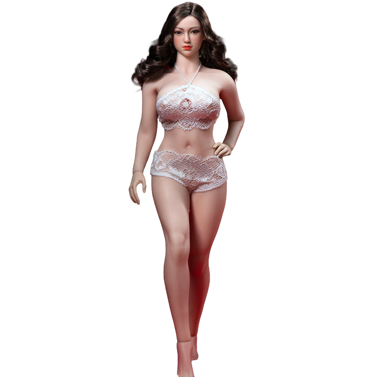 TBLeague Seamless Female Large Bust Plus Size S38 Pale-Skin Detachable Feet with Head Sculpt 1/6 Scale Action Figure Body