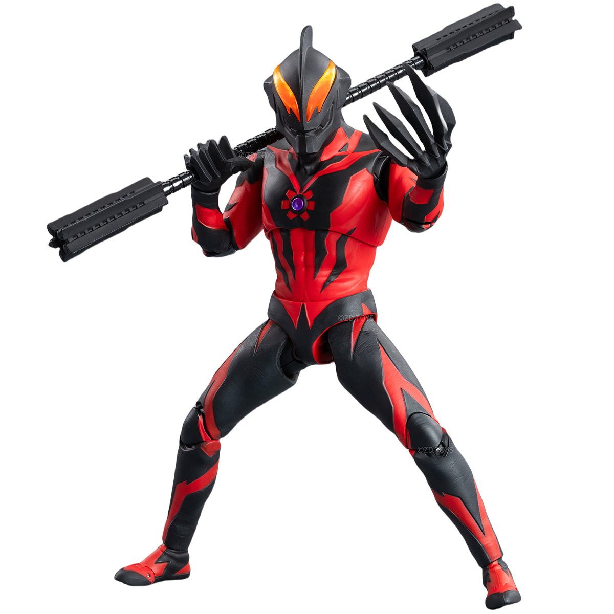 ZD Toys 1/10 Belial Atrocious & Ultraman Cosmos Luna Mode & Ultraman Belial & Ultraman Dyna, All Luminous Version Action Figures