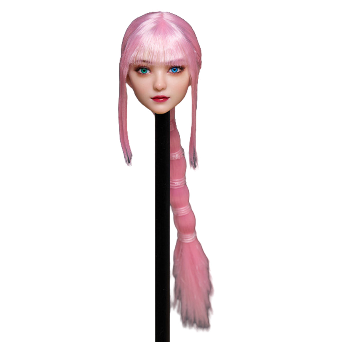 Cabeza femenina con ojos móviles heterocromáticos Z6TOYS, escultura Lele para figuras de acción