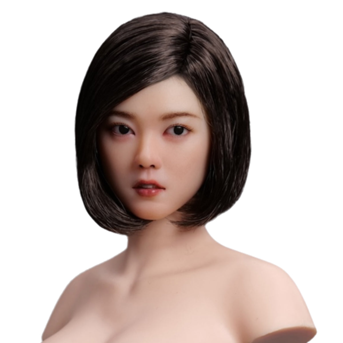 YMTOYS, Movable Eyes Asian Female Head Sculpt Wheat, For 12 Inches Figure