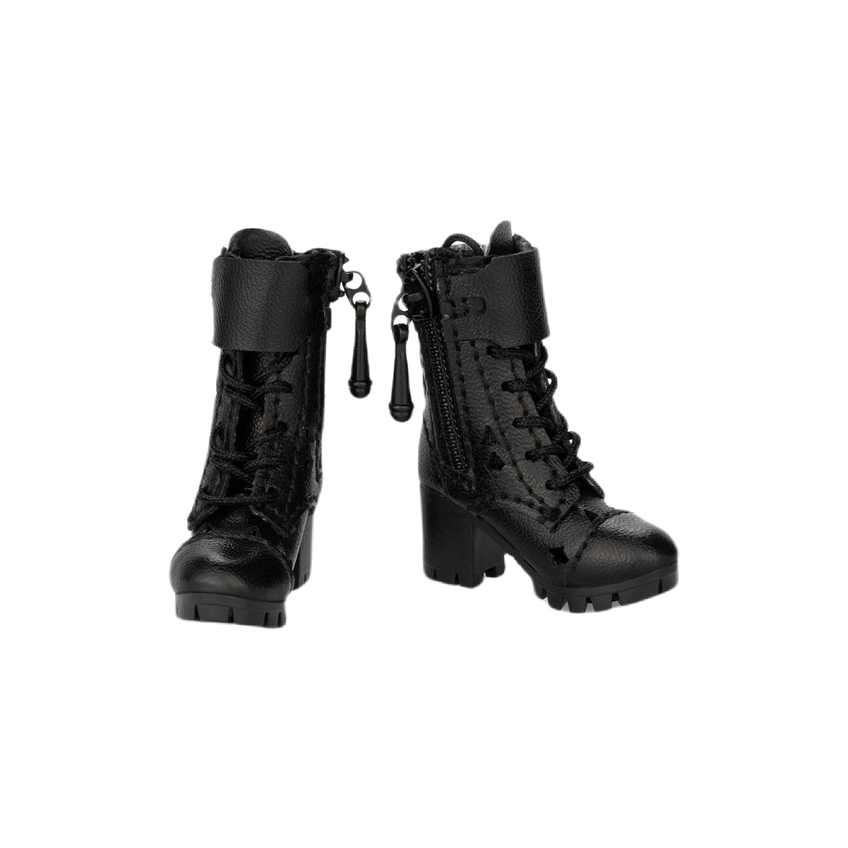 Toyscentre, Female Black Boots Shoes, Doll Accessory for 12-inches Action Figurine