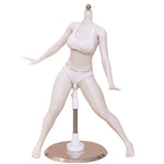 PDTOYS Seamless Platinum Silicone Standard Female Body S4 Integrated Hands & Feet Pale Skin with Body Makeup Articulated Fingers