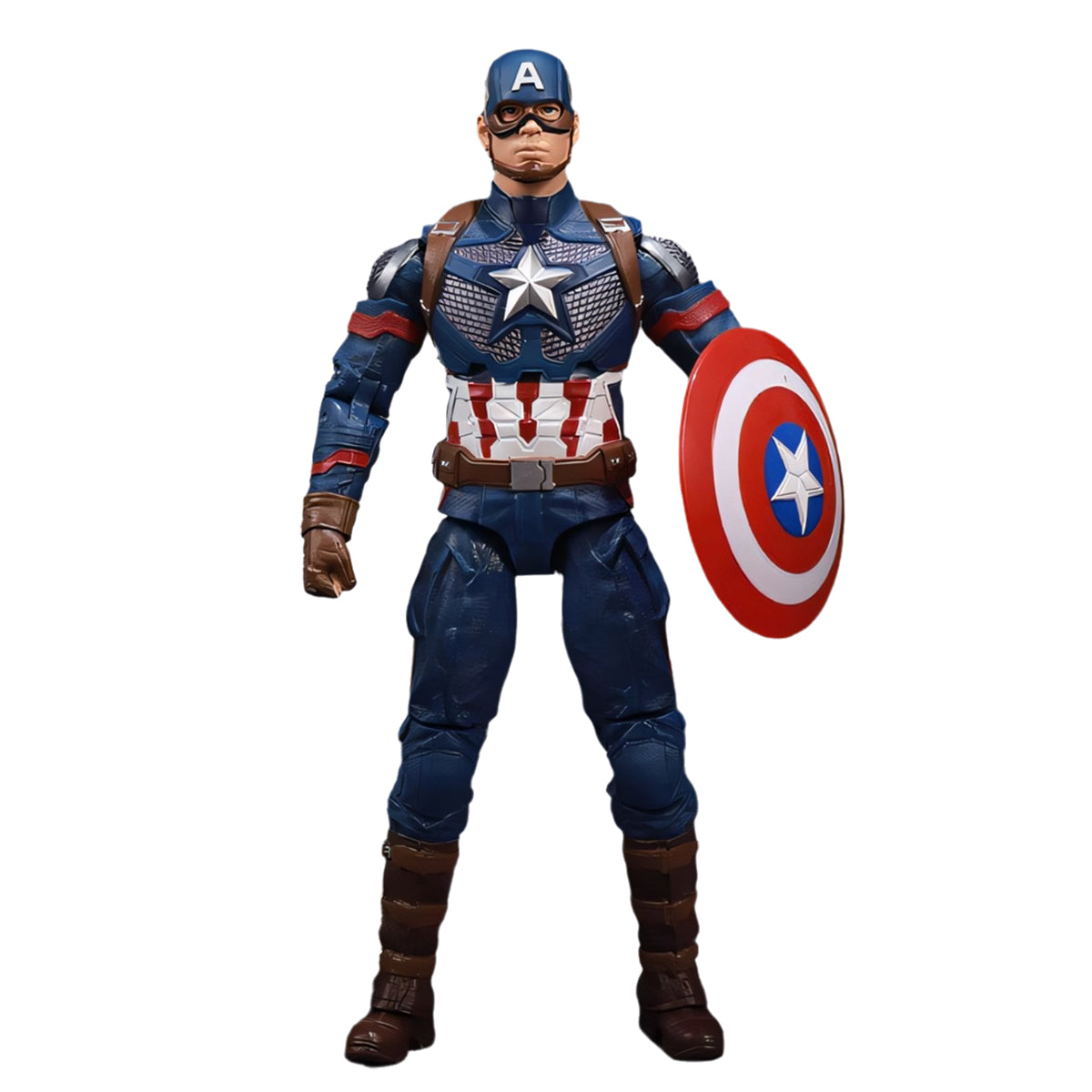 ZD Toys Collectible Figure Full Set: 7-inch Articulated Classic Series with Stand New Version: Captain America, Movice Style, Miniature Action Figurine ZJXBMGDC