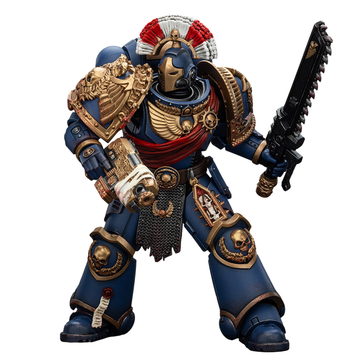 (Only Shipped to the US) JOYTOY Warhammer 40,000 1/18 Ultramarines Relic Secundus Armour with Artificer Bolt Rifle Chainsword and Bolt Pistol JT01536 Action Figures