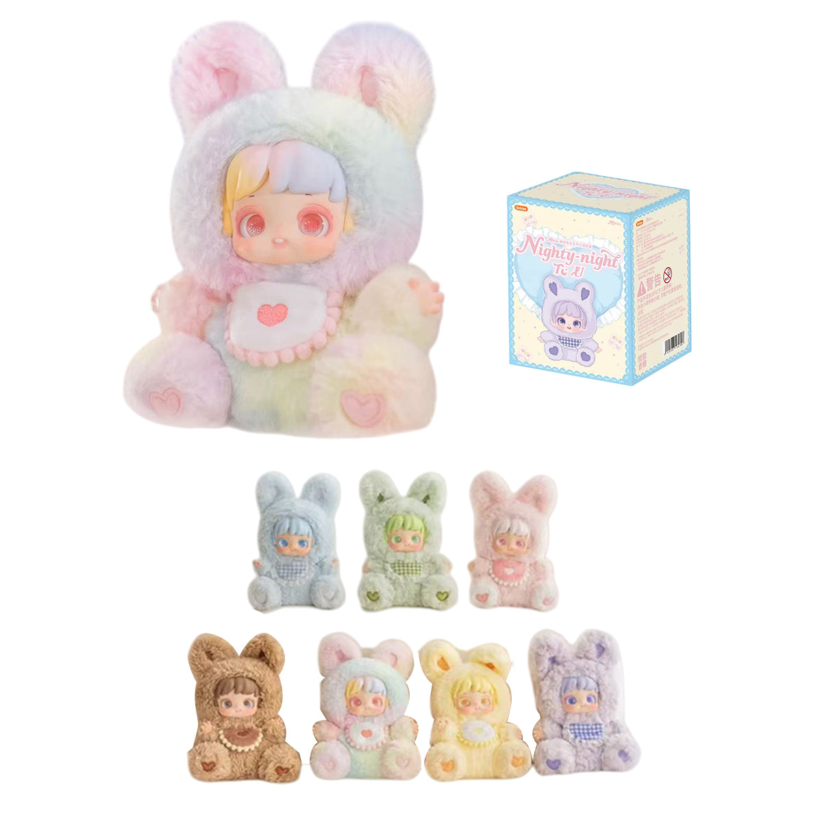 JOTOYS Miana Nighty-night To U PVC Plush Series Set Blind Box Figure