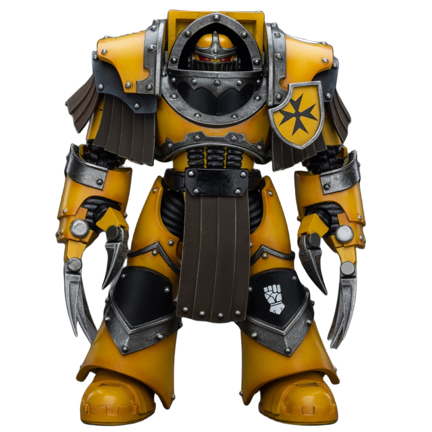 HiPlay JoyToy Warhammer The Horus Heresy Collectible Figure: Imperial Fists Legion Cataphractii Terminator Squad Legion Cataphractii with Lightning Claws 1:18 Scale Action Figures JT9404