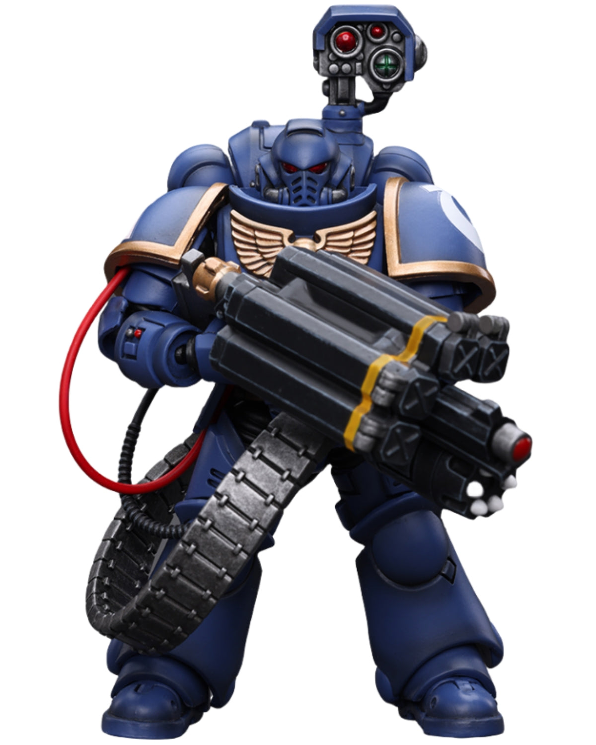 HiPlay JoyToy Warhammer 40K Collectible Figure: Ultramarines Castellan Launcher Super Frag 1:18 Scale Action Figures (Castellan Launcher-Superfrag JT8827)