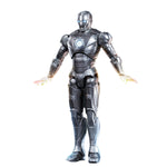 Figurine de collection ZD Toys série anniversaire : Iron Man MK2, édition illuminée, hauteur 18 cm