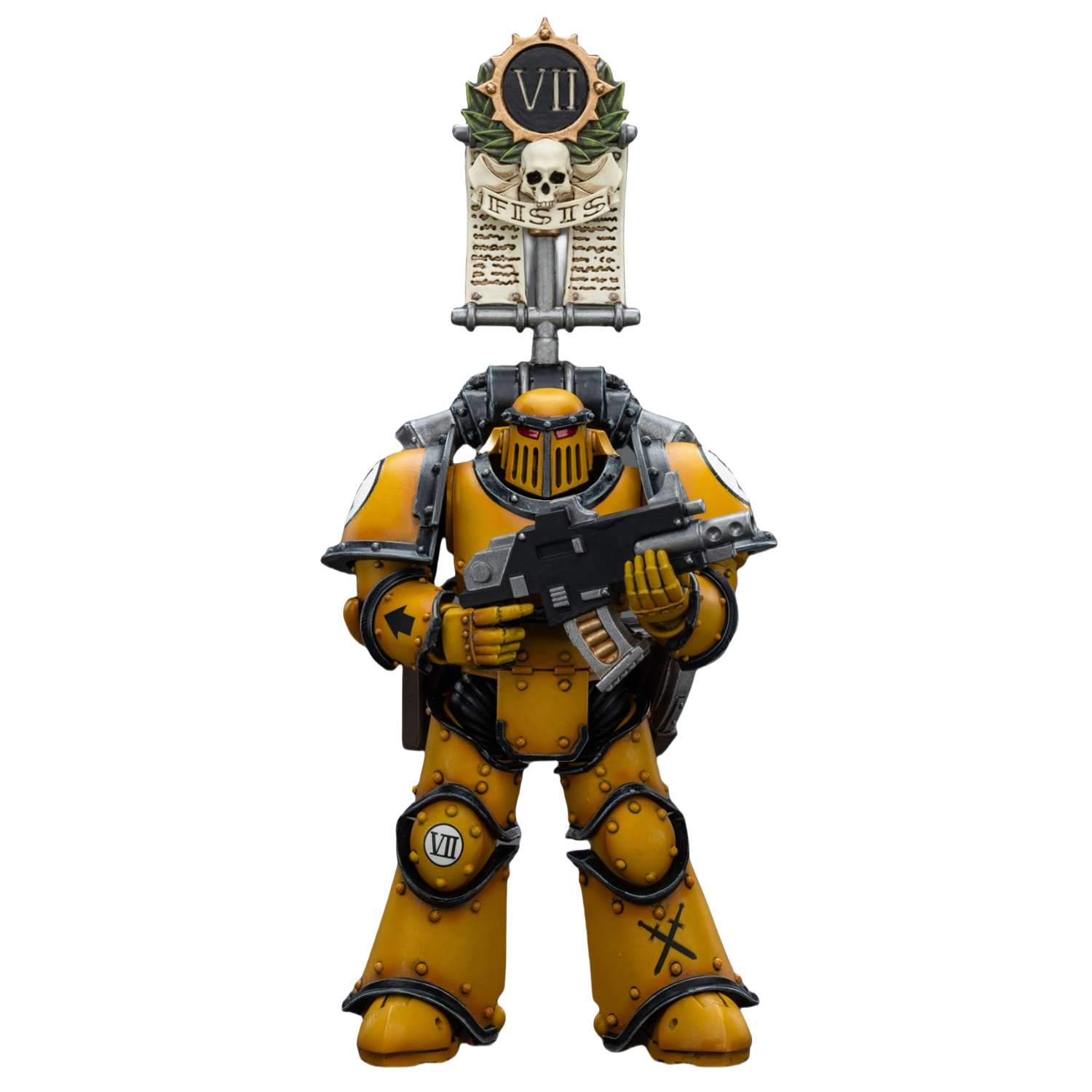 HiPlay JoyToy 40K: Imperial Fists Legion MkIII Tactical Squad Legionary with Legion Vexilla Action Figures