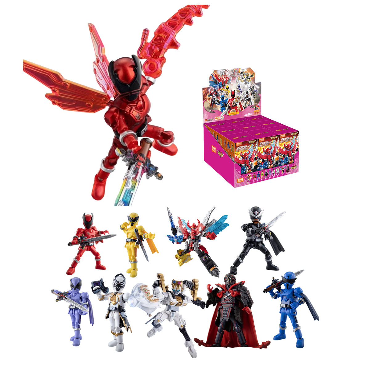 Blokees Super Sentai Galaxy Version Vol.1 Bug King Lord Mail Cocoon Breaking 75501 Blind Box Figure