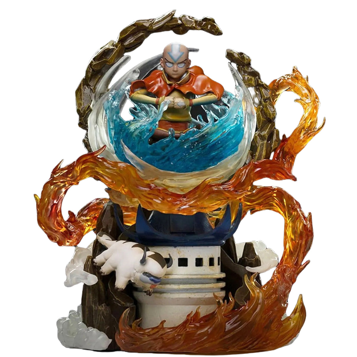 Estatua de la película animada La leyenda de Aang de Iron Studios