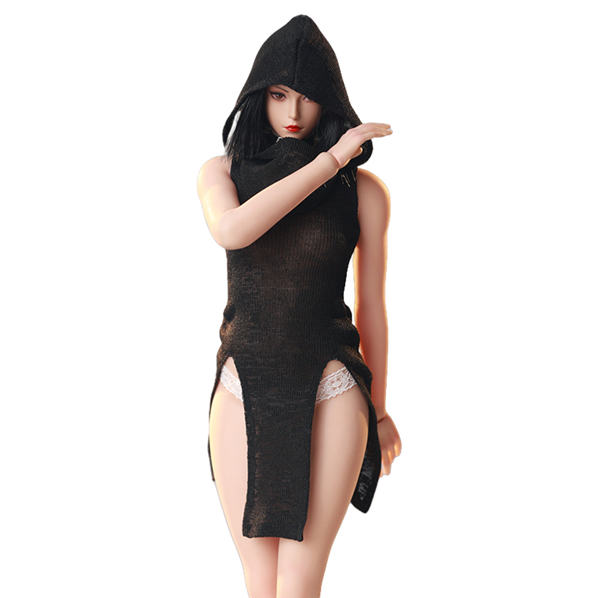 JIAOUDOLL Ruched Post-Apocalyptic Style Long Dress JO25X-04 Doll Clothes Accessory Fit 1/6 Scale 12-inches Figure