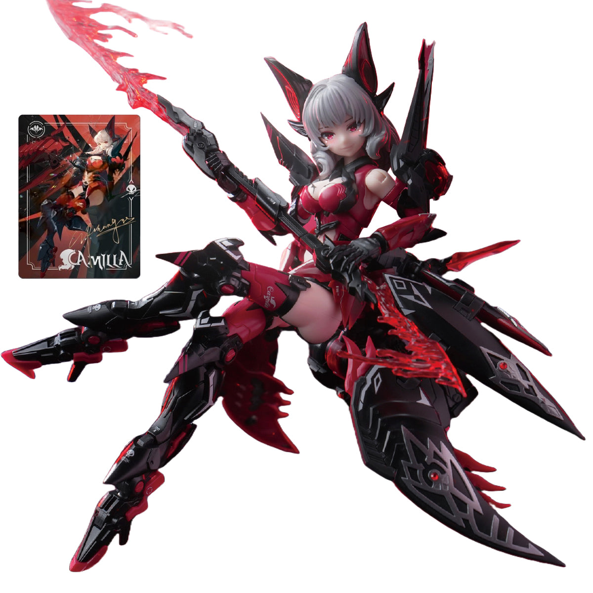 HiPlay E-Model Plastic Model Kits: Endless Night Camilla Collector's Version, A.T.K Girl, Mecha Musume, Anime Style 1:12 Scale Collectible Action Figures