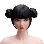 YMTOYS 1/6 Scale Figure Head Sculpt: Asian Female Head Sculpt - Young Koi, Movable Eyes, 12-inch Miniature