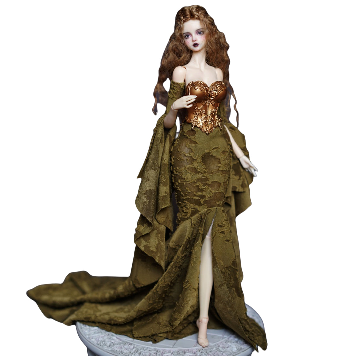 Dimlight Girl Women's Wardrobe Series Vol.3 - Forest Goddess Dress Green For Figures