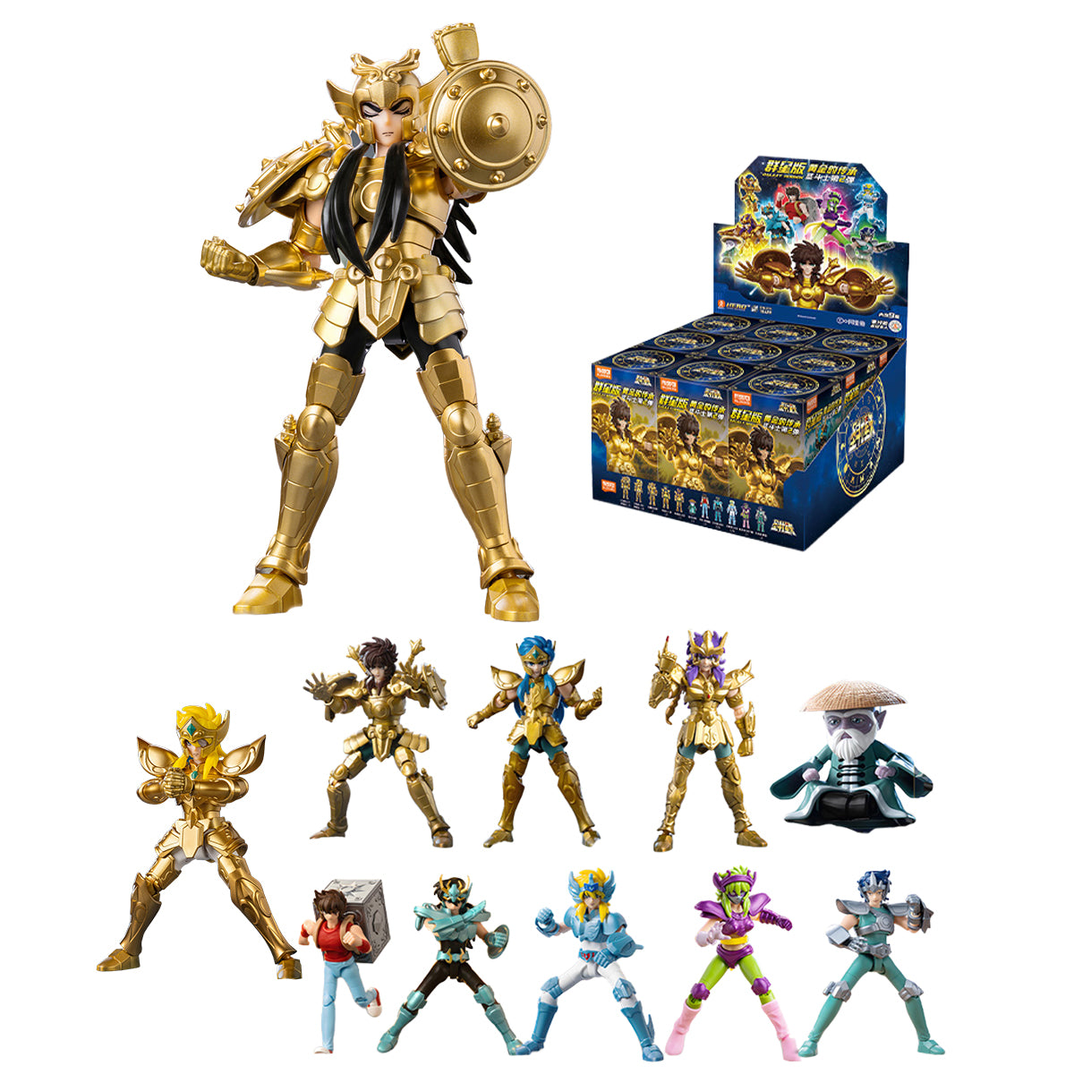 BLOKEES Saint Seiya Galaxy Version Second Wave: Golden Legacy 75032 Set Box Blind Box Figure