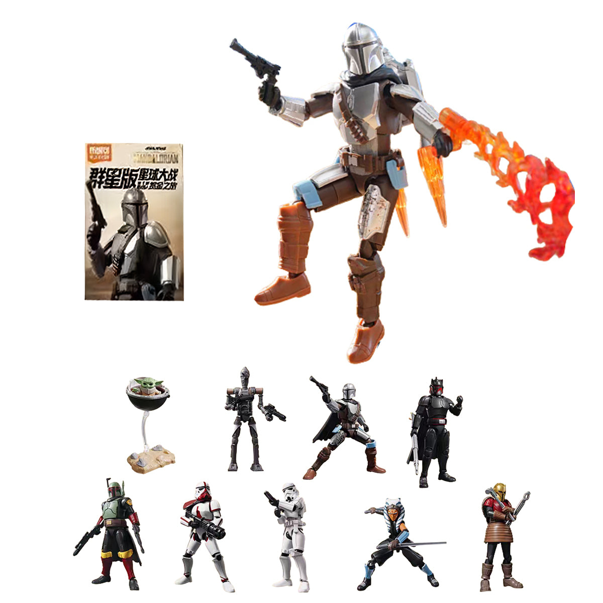 Blokees Star War Galaxy Version Vol.1 Mandalorian Bounty Hunters 75841 Blind Box Figure