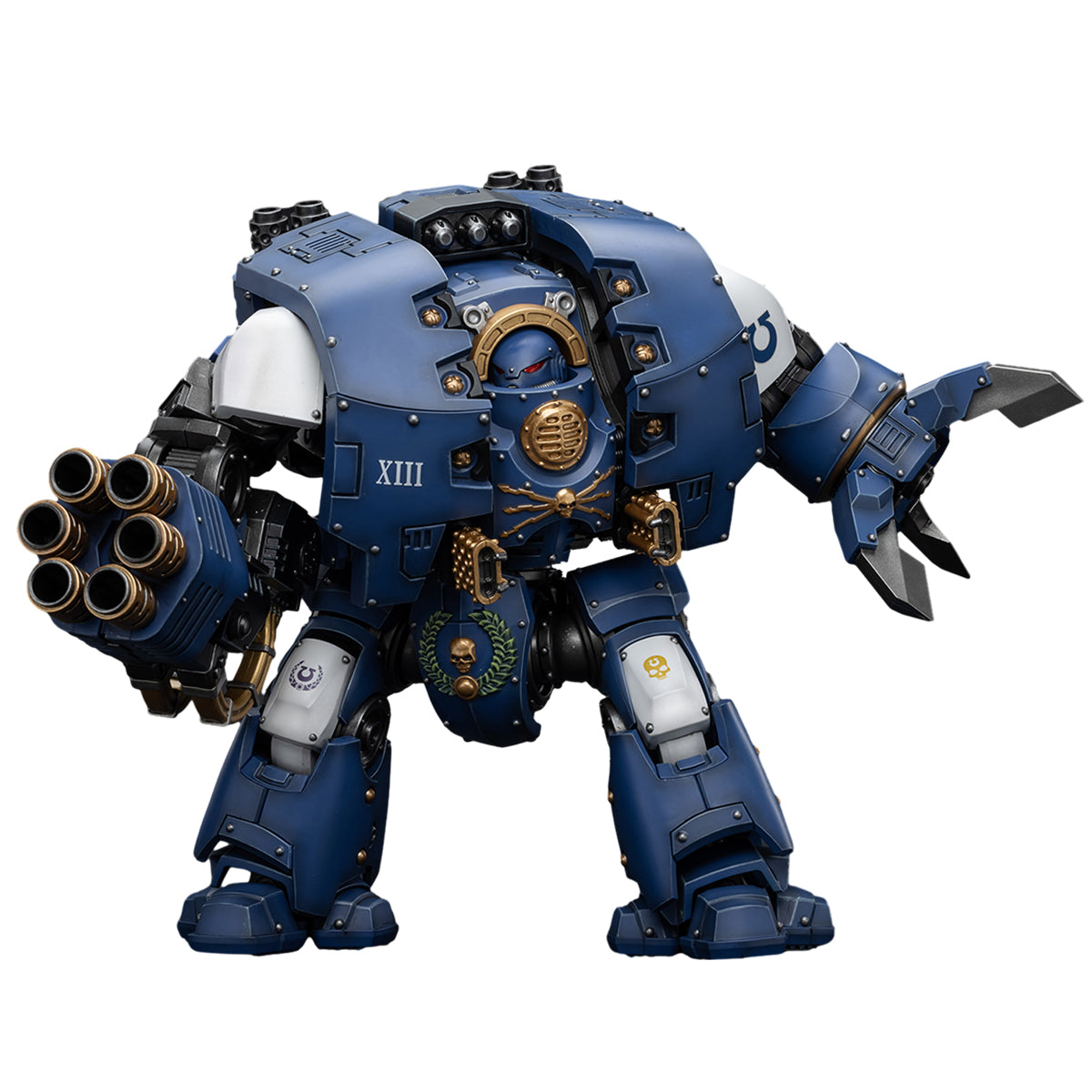(Only Shipped to the US) JOYTOY Ultramarines Leviathan Dreadnought with Cyclonic Melta Lance and Siege Claws JT8643 Warhammer 1/18 Scale Action Figure