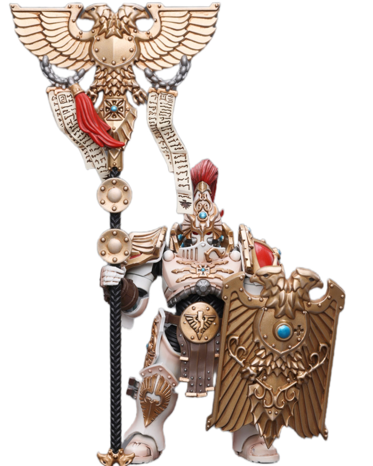 HiPlay JoyToy 40K Collectible Figure: Adeptus Custodes Solar Watch Vexilus Praetor 1:18 Scale Action Figures JT9350