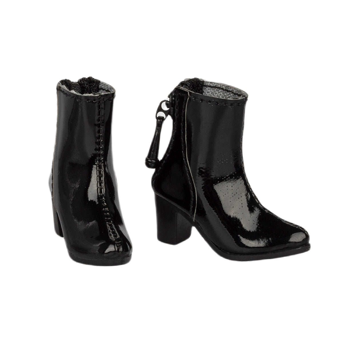 Toyscentre, Female Black Short Boots Shoes, Doll Accessory for 12-inches Action Figurine