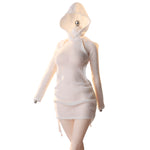 JIAOUDOLL Ruched Post-Apocalyptic Style Long Dress JO25X-05 Doll Clothes Accessory Fit 1/6 Scale 12-inches Figure