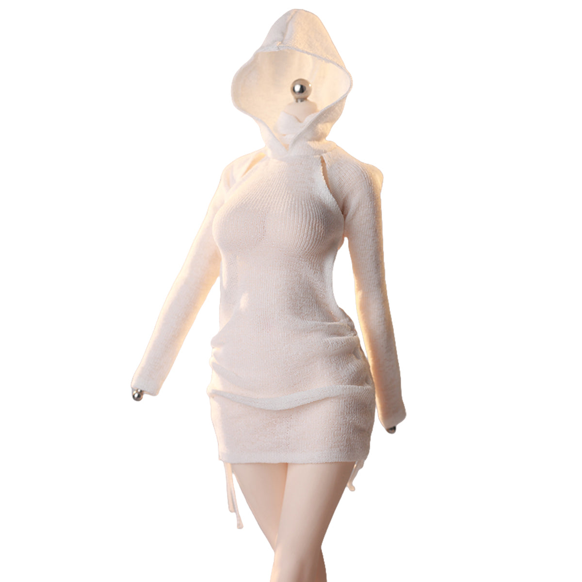 JIAOUDOLL Ruched Post-Apocalyptic Style Long Dress JO25X-05 Doll Clothes Accessory Fit 1/6 Scale 12-inches Figure