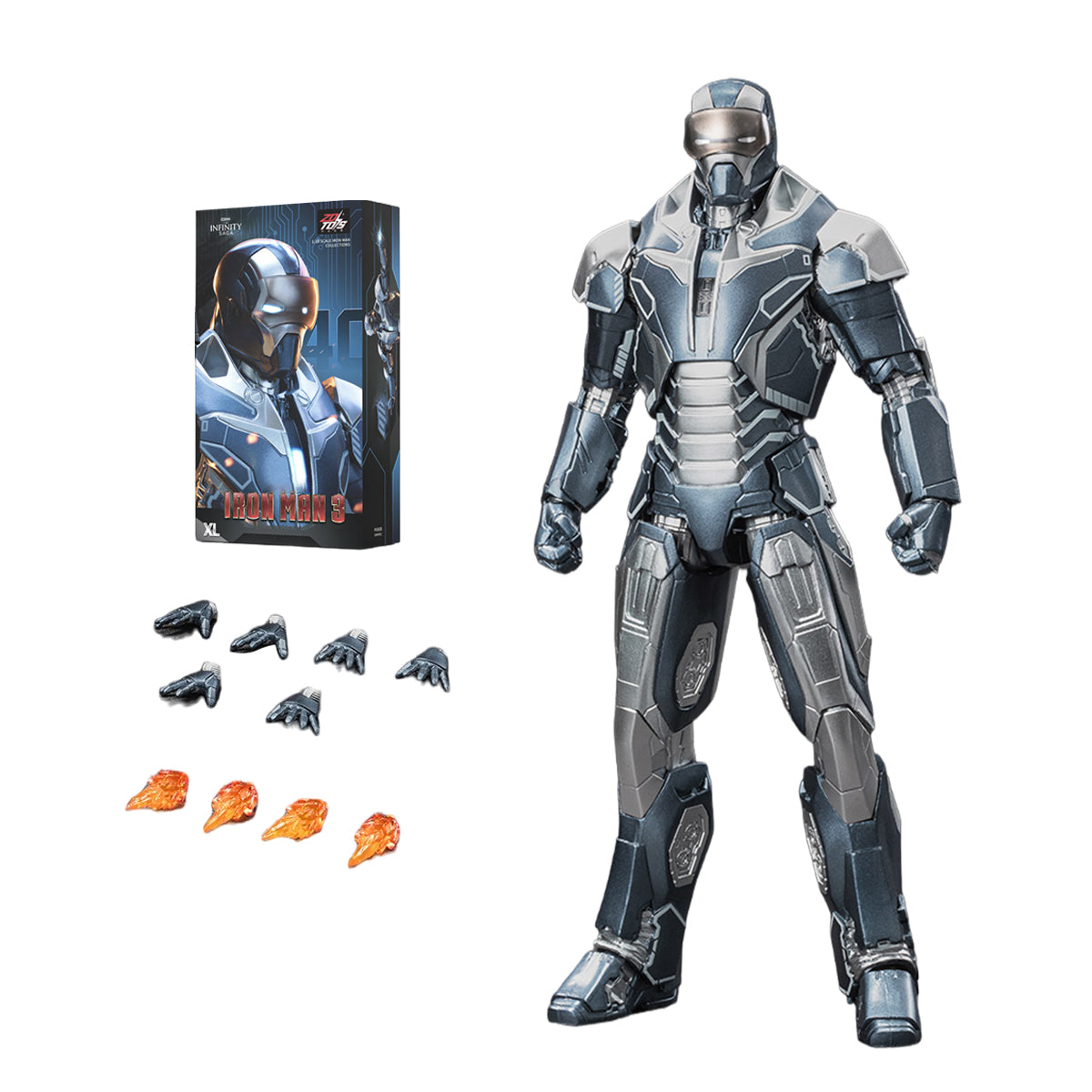 ZD Toys Iron Man Non-Light-Up Edition 1/10 Scale Action Figure