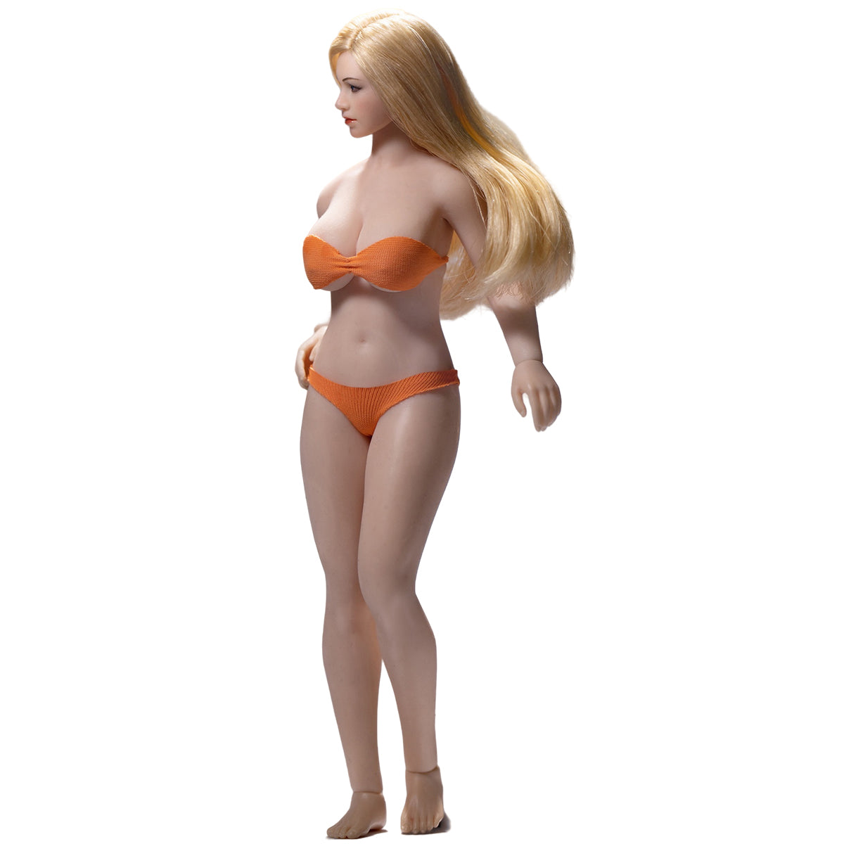 TBLeague, Seamless Steel Skeleton Female Buxom Large/Medium Bust Body Type with Head Sculpt, Action Figures Body