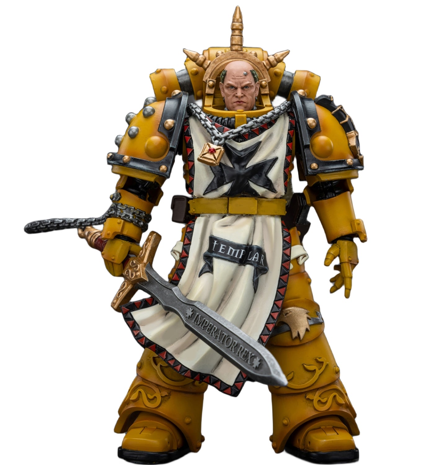 HiPlay JoyToy Warhammer The Horus Heresy Collectible Figure: Imperial Fists Sigismund, First Captain of The Imperial Fists 1:18 Scale Action Figures JT9237