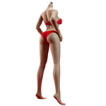 TBLeague Seamless Female Large Bust Smooth and Rounded S42 S43 Non-Detachable Feet with Head Sculpt 1/6 Scale Action Figure Body