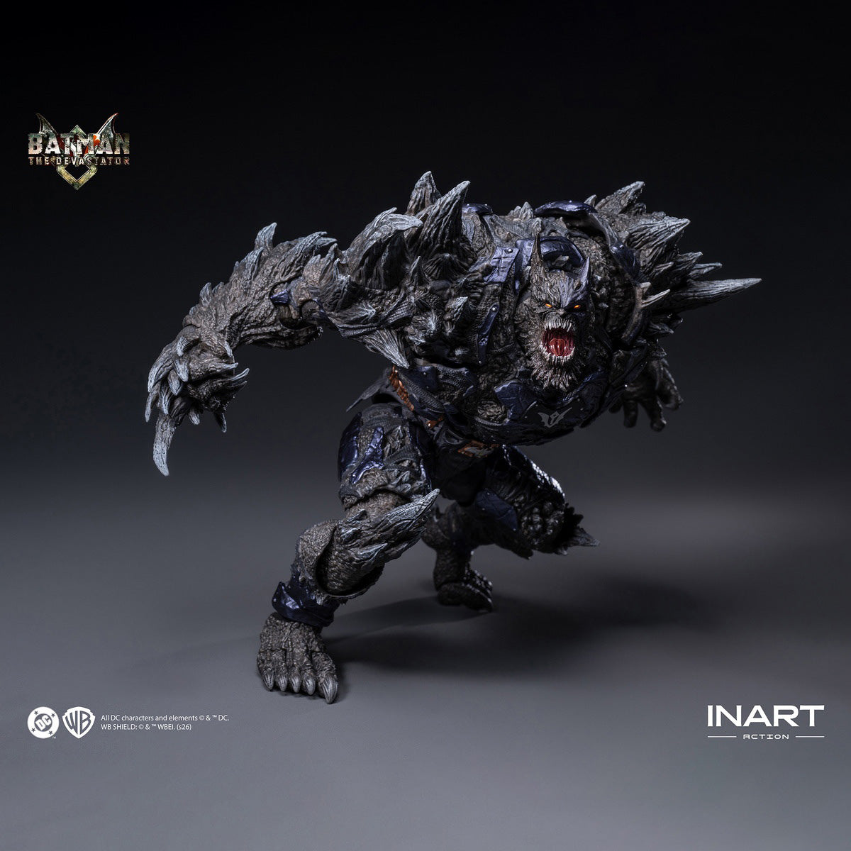 INART MAG C0004 The Devastator 1/12 figure — Low combat pose showing spiked limbs