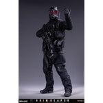 EKUAZ STUDIO EKS015S Elite Guard 2.0 1/6 figure — Standing pose showing tactical suit and red lenses