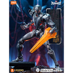 BLOKEES Marvel Rivals Ultron 73841 model kit — Ultron posed with an orange energy effect