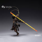 INART MAG G0010 Black Myth Wukong 1/12 figure — Action pose with yellow staff effect