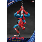 ZD Toys Spider-Man 1970-01 1/10 figure — Upside-down hanging pose with web strand