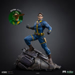 Iron Studios Cyclops 1/10 statue — Alternate head option shown beside the statue