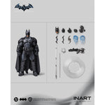 INART MAG G0007 Arkham Origins Batman 1/12 figure — Batman figure and accessory layout
