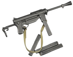 ZYTOYS 1/6 Scale M3 Submachine Gun Grease Gun Model ZY2005 Action Figure Accessory with Silencer and Magazines
