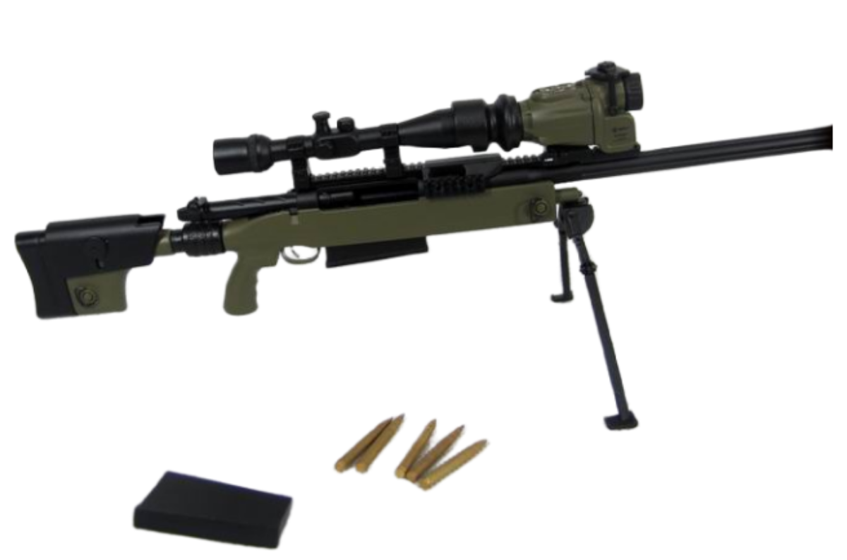 ZYTOYS TAC-50 MK15 Sniper Rifle Weapon Model (Army Green) for 12 Inch 1/6 Scale Action Figures