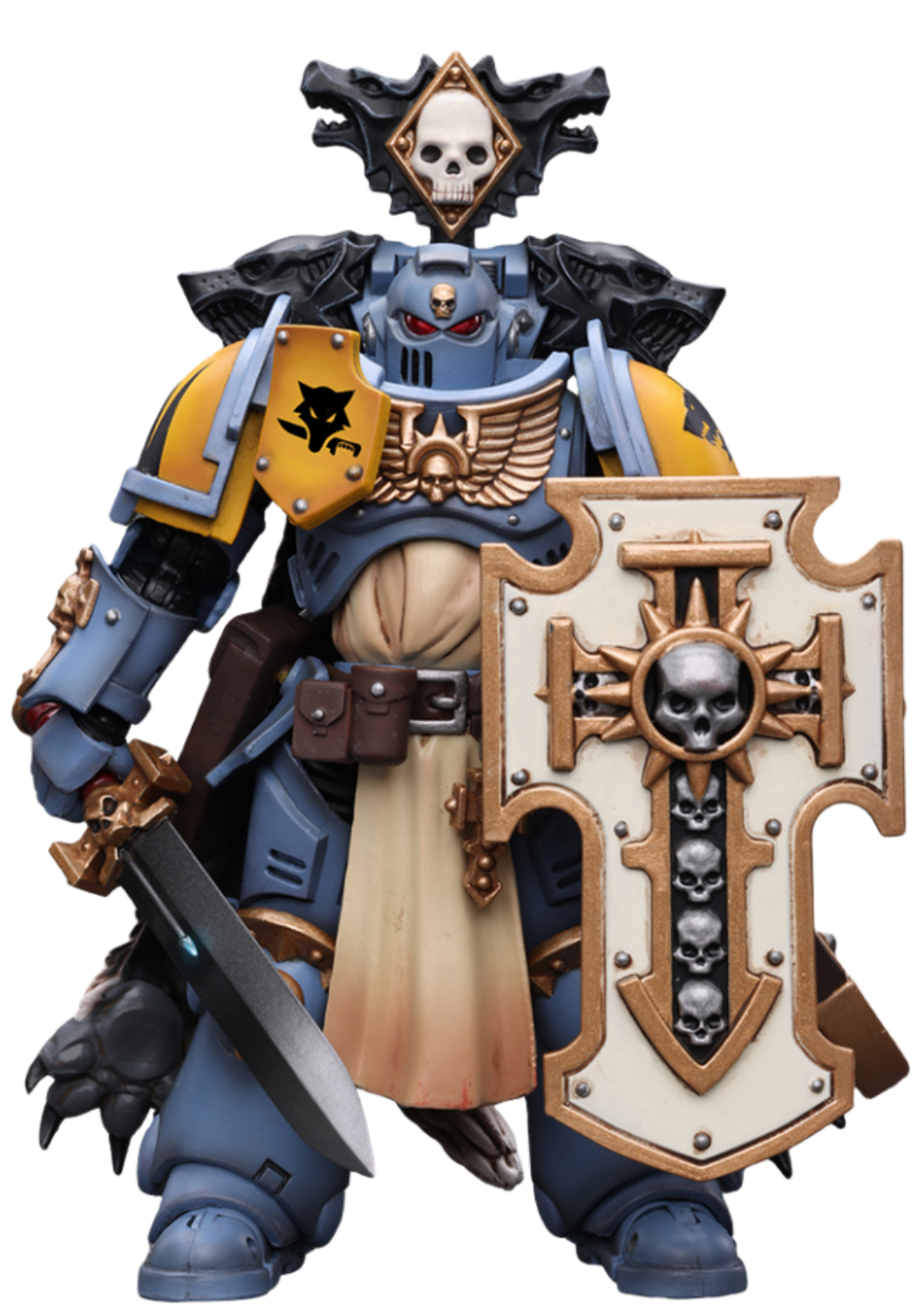 HiPlay JoyToy 40K Collectible Figure: Primaris Space Marines Space Wolves Bladeguard Veteran 1:18 Scale Action Figures JT2795 (Space Wolves JT2795)