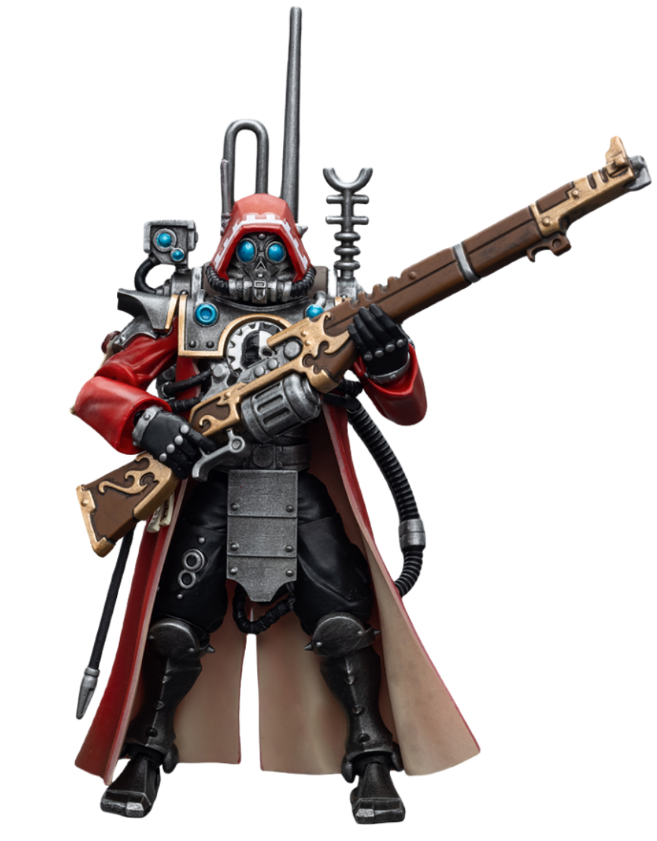 HiPlay JoyToy 40K Collectible Figure: Adeptus Mechanicus Skitarii Ranger with Data-Tether 1:18 Scale Action Figures JT7868 (Ranger with Data-Tether)