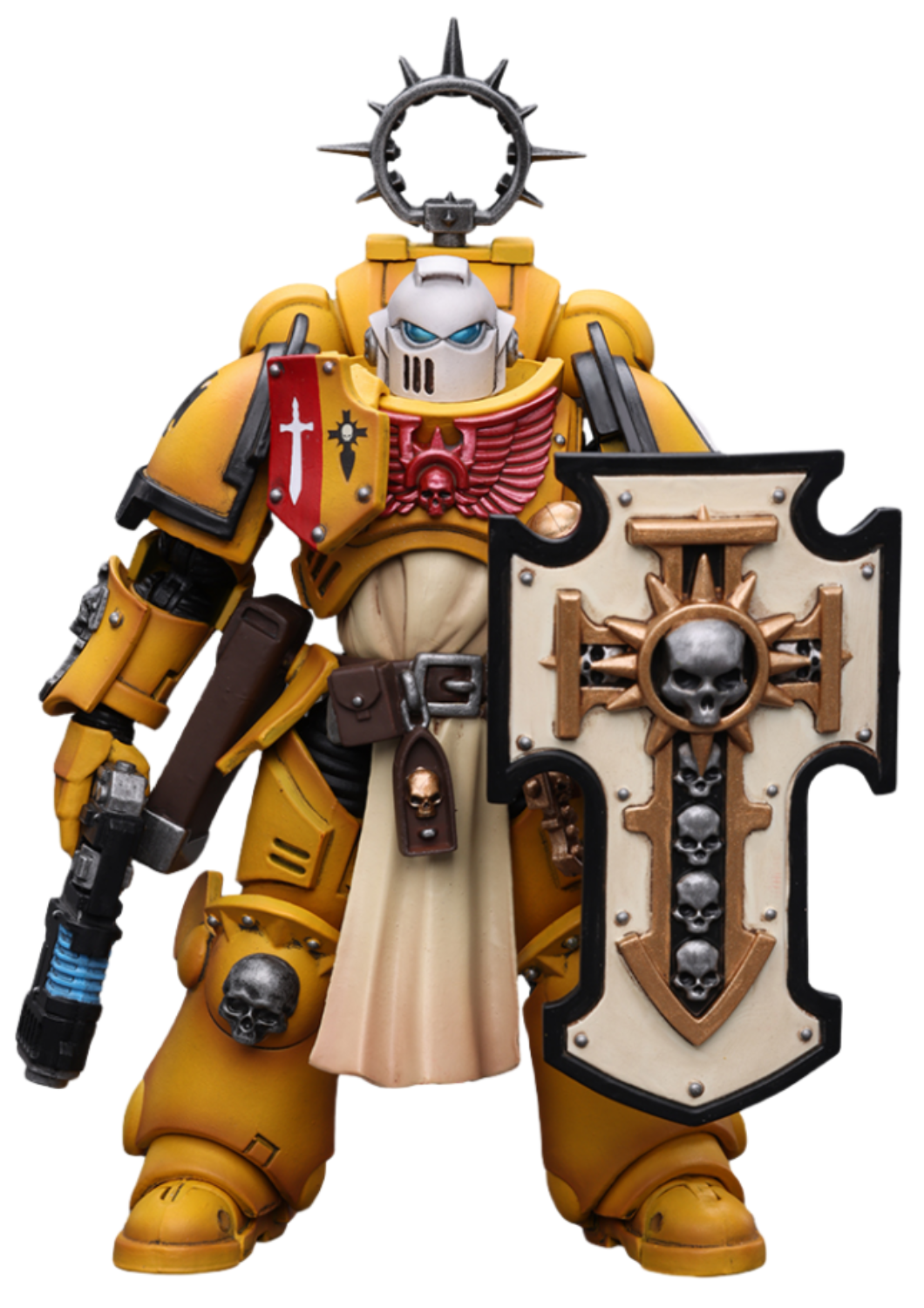 HiPlay JoyToy Warhammer 40K Collectible Figure: Primaris Space Marines Imperial Fists Bladeguard Veteran 1:18 Scale Action Figures JT2771 (Imperial Fists JT2771)