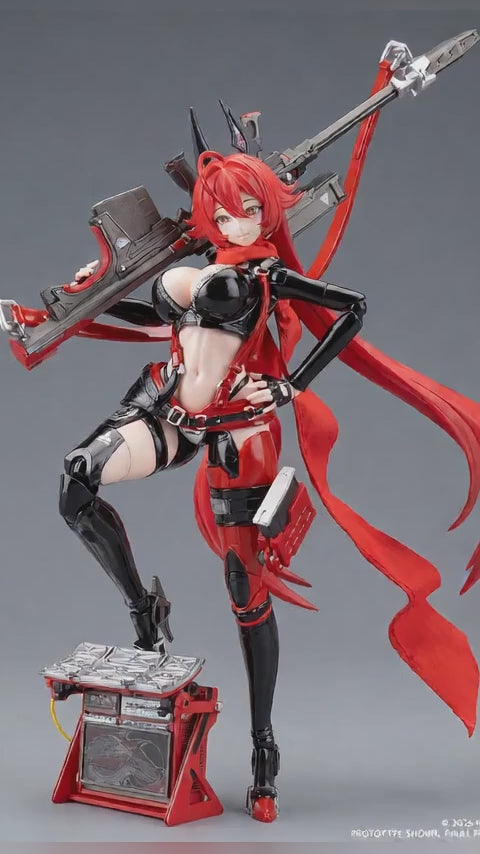 HEMOXIAN Goddess Of Victory: Nikke Little Red Riding Hood Laplace Assembly Action Figure Model Kits