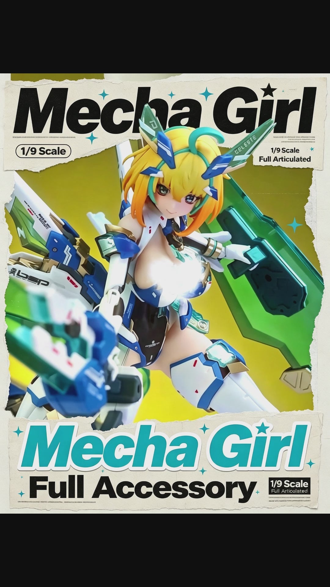 Animester X Nuclear Gold Reconstruction Sophia F. Shirring Azure Rabbit Ver. 1/9 Scale Seamless Action Figure