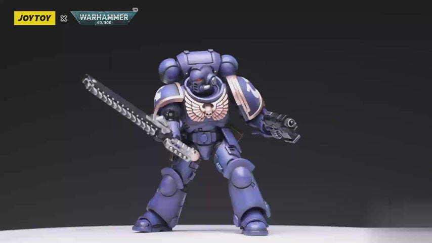 JoyToy 40K Officially Licensed 1/18 Scale Science Fiction Action Figures Full Set Series - Space Marines Ultramarines Outriders